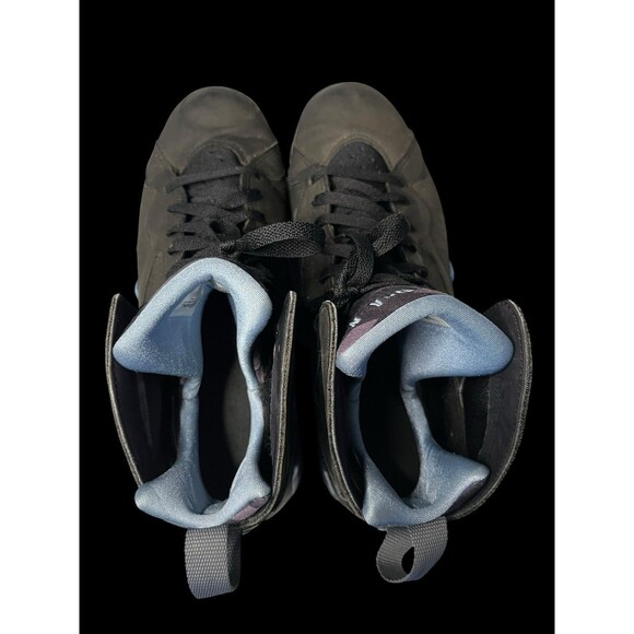 Nike Air Jordan 7 Retro Chambray Mens Size 9.5 Black Basketball Shoes Sneakers - Picture 3 of 11